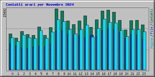 Contatti orari per Novembre 2024